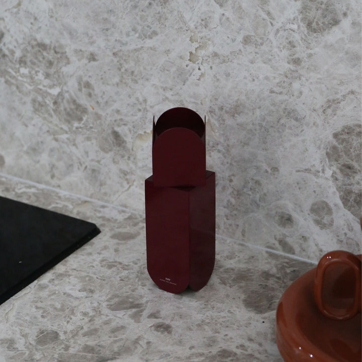 HAY Arcs Salt & Pepper Grinder, Burgundy