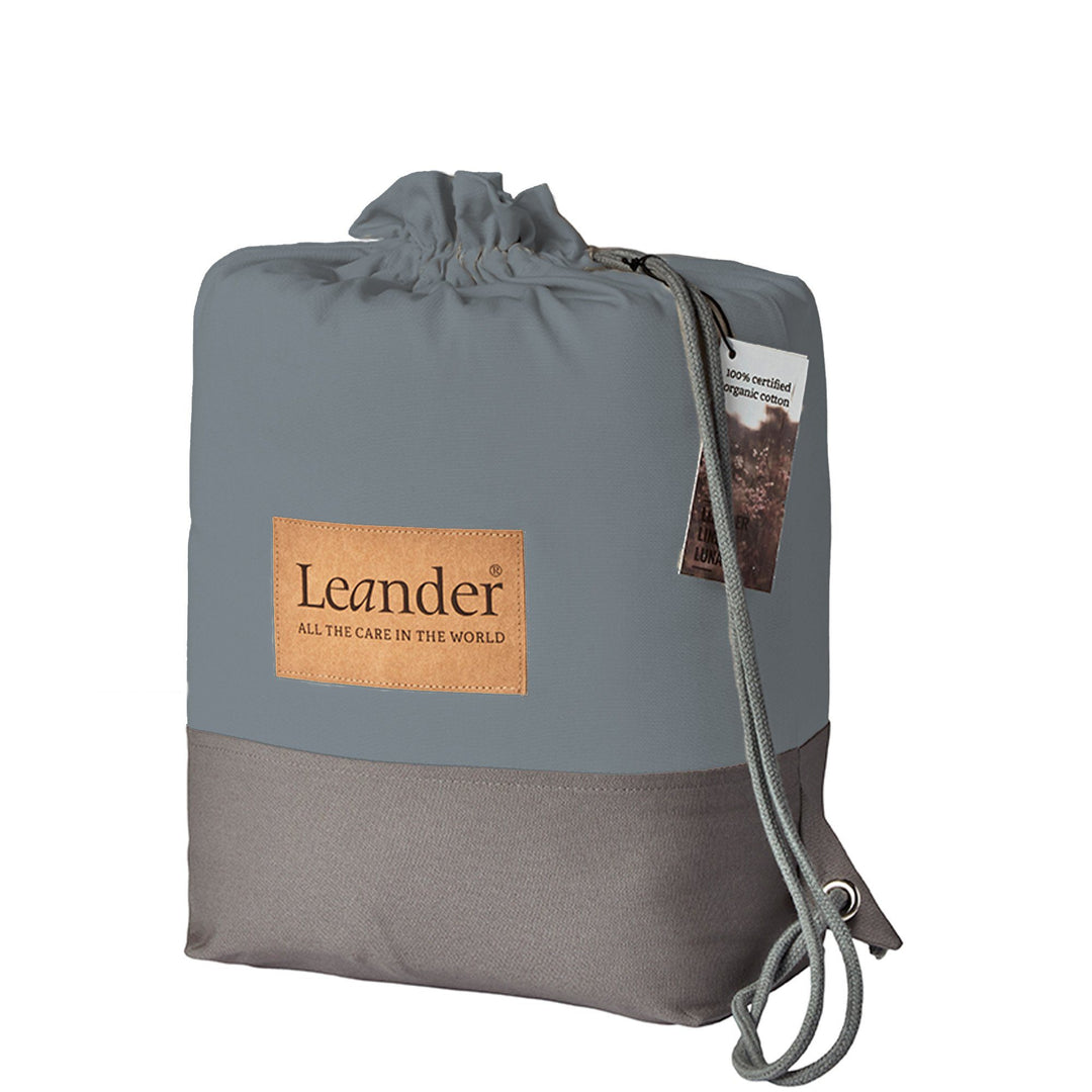 LINEA BY LEANDER Organic Cot Bumper, Cool Grey