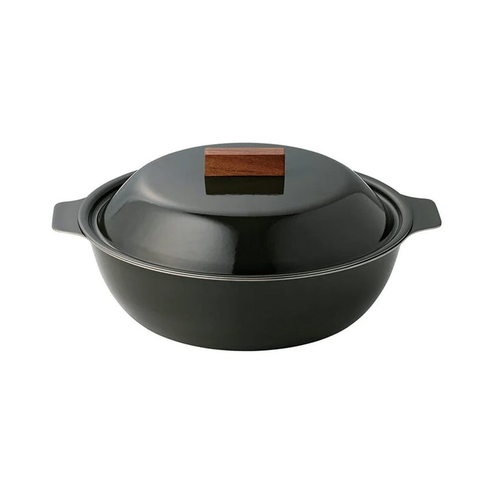 KINTO Kakomi, Enamel Pot 1L, Charcoal