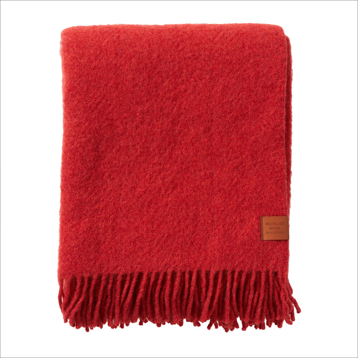 KLIPPAN Cottage Wool Blanket, Red