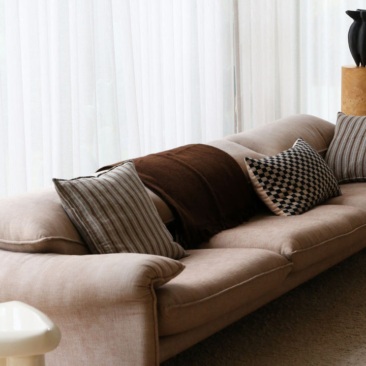 KLIPPAN Gotland Wool Throw Blanket, Walnut