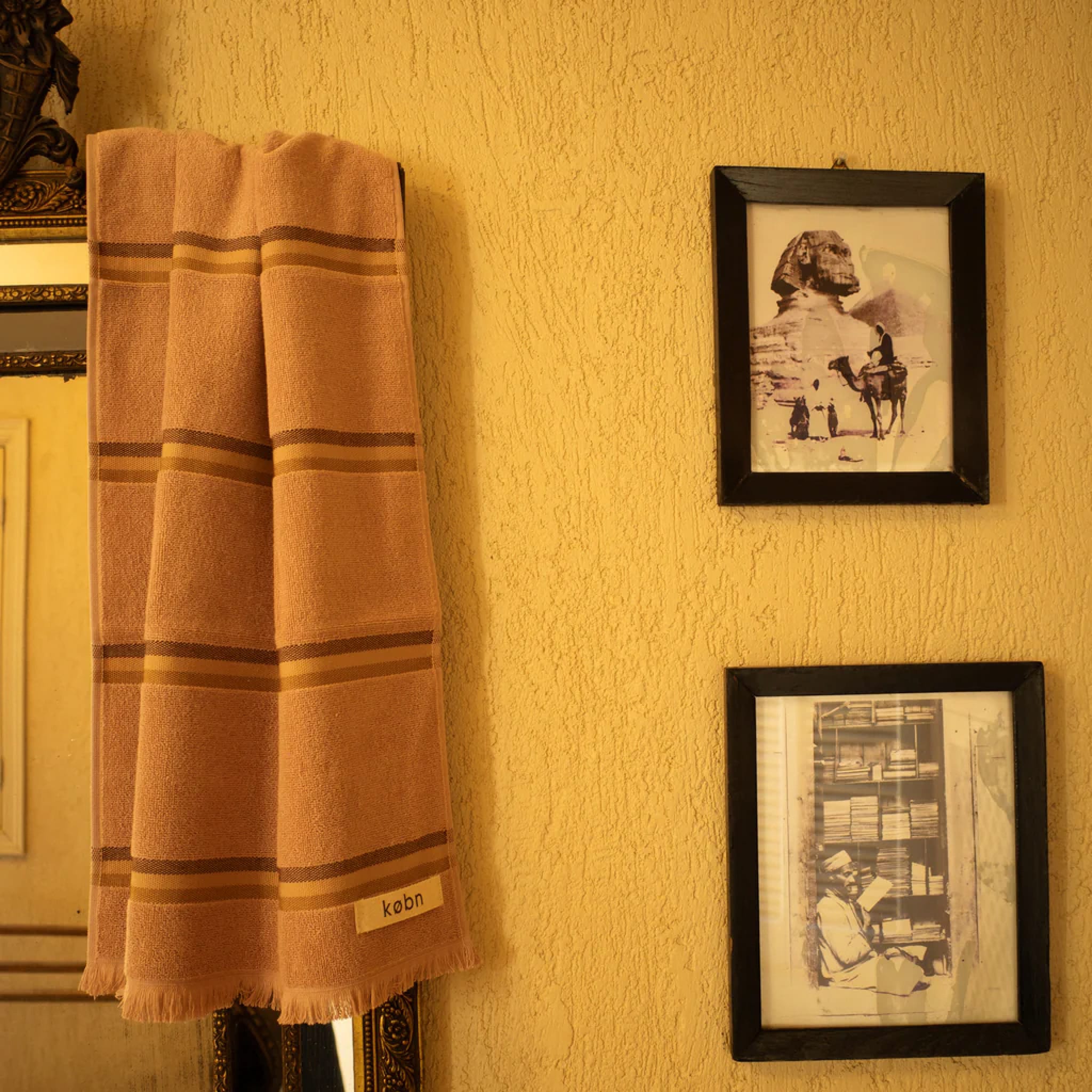 KOBN Hand Towel, 50x70cm, Tahini