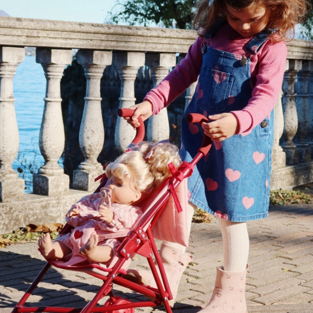 KONGES SLØJD Kids Doll Stroller/Pram, Mellow Rose