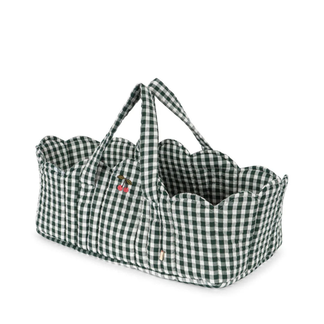 KONGES SLØJD Doll Lift/Carrier Toy, Green Check