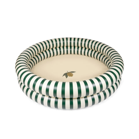 KONGES SLØJD Basic 2 Ring Pool Toy, Green Stripe
