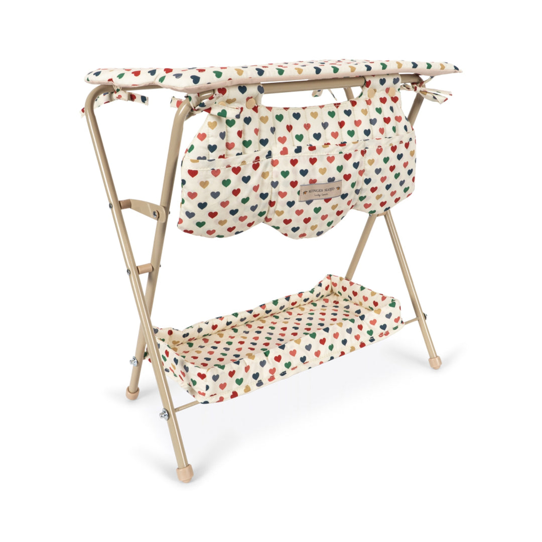 KONGES SLØJD Doll Changing Table, Coeur Coloré