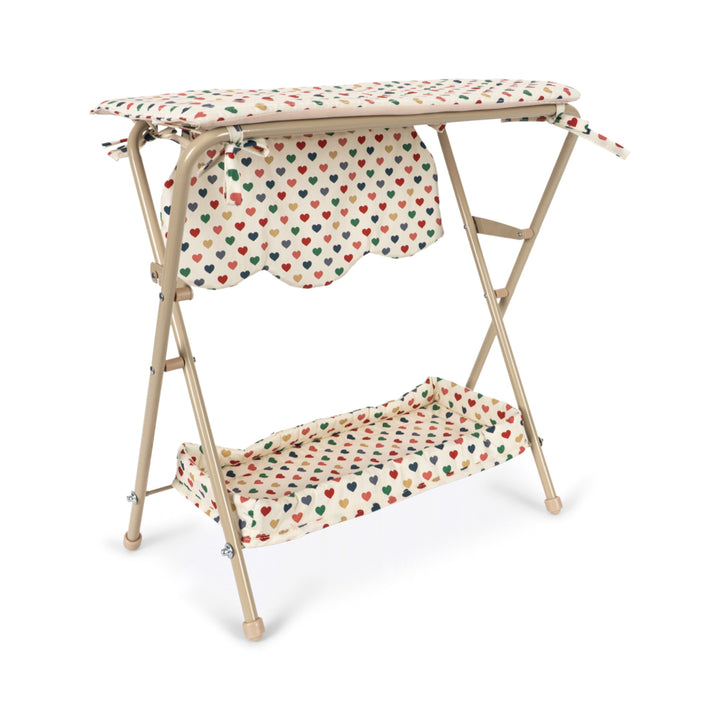 KONGES SLØJD Doll Changing Table, Coeur Coloré