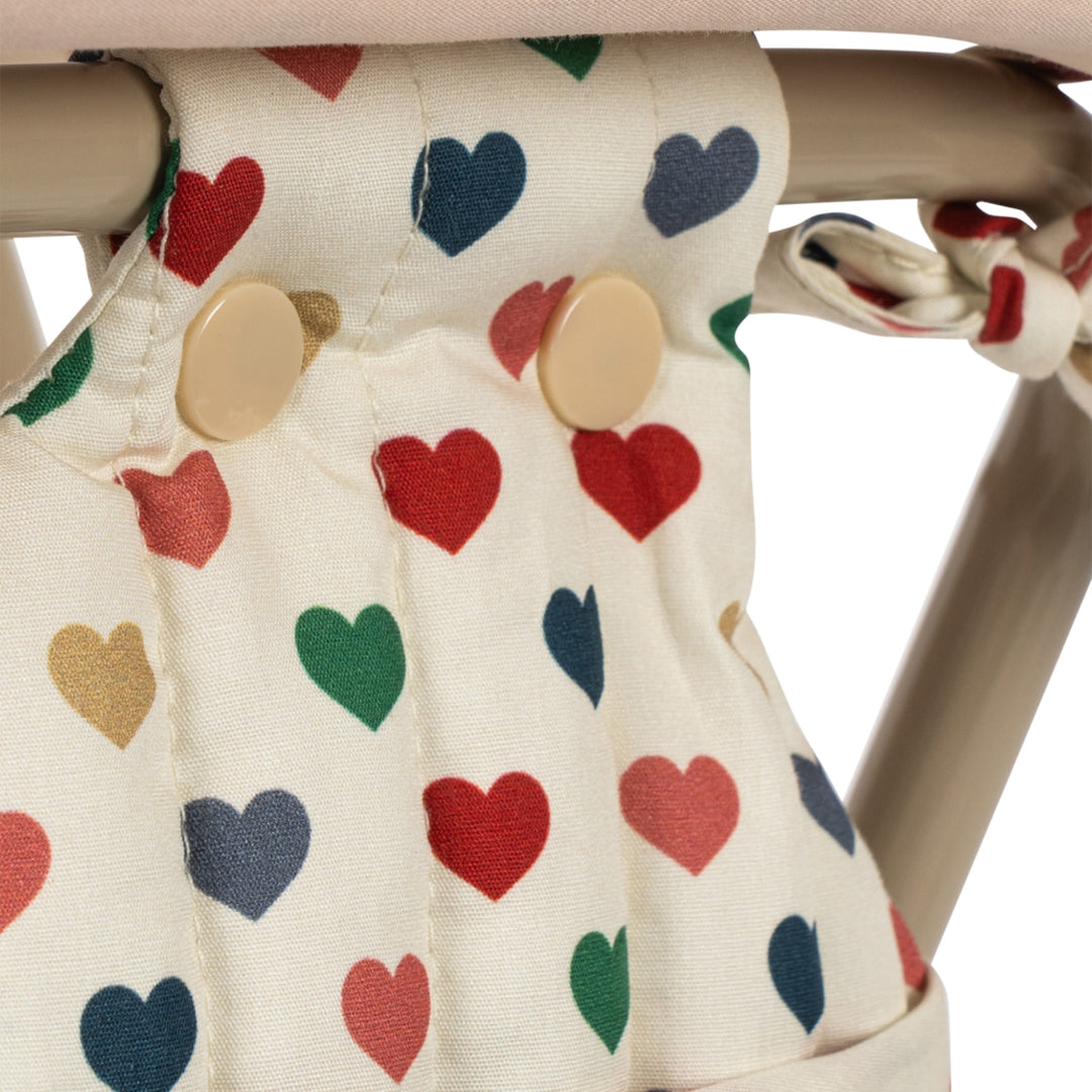KONGES SLØJD Doll Changing Table, Coeur Coloré