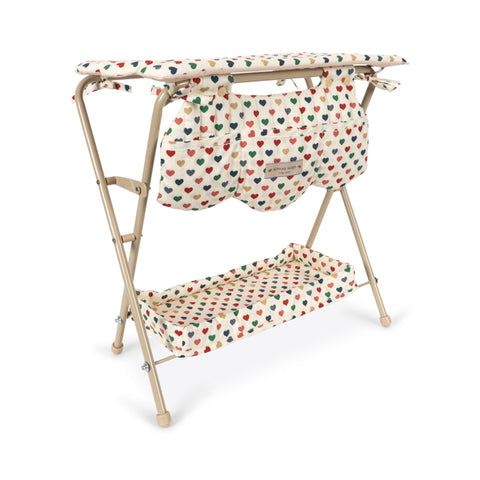 KONGES SLØJD Doll Changing Table, Coeur Coloré