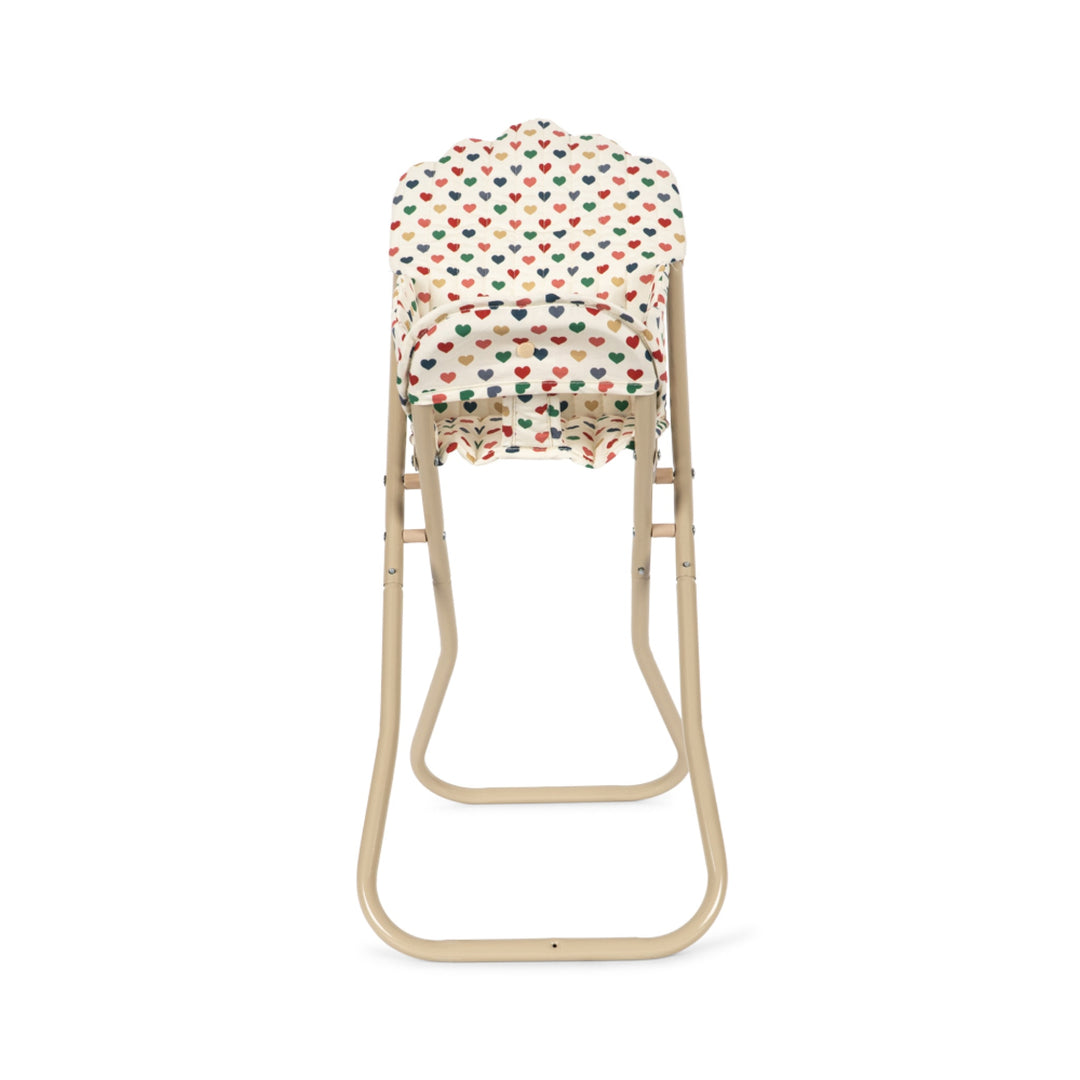 KONGES SLØJD Doll High Chair, Coeur Coloré