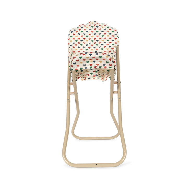 KONGES SLØJD Doll High Chair, Coeur Coloré