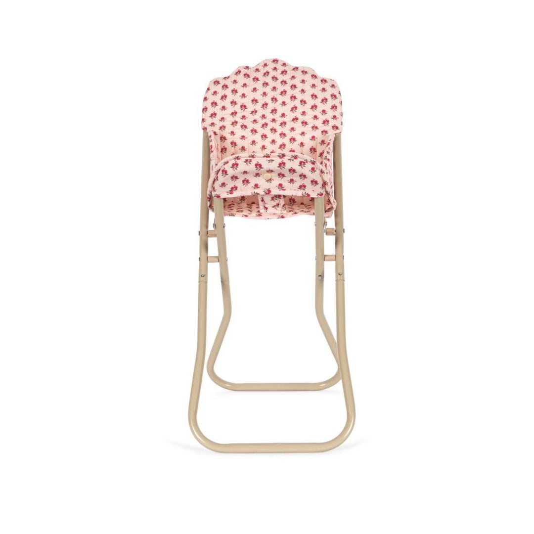 KONGES SLØJD Kids Doll High Chair Toy, Rosie Rose