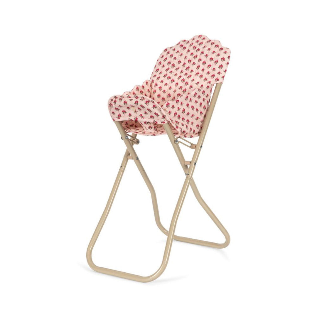KONGES SLØJD Kids Doll High Chair Toy, Rosie Rose