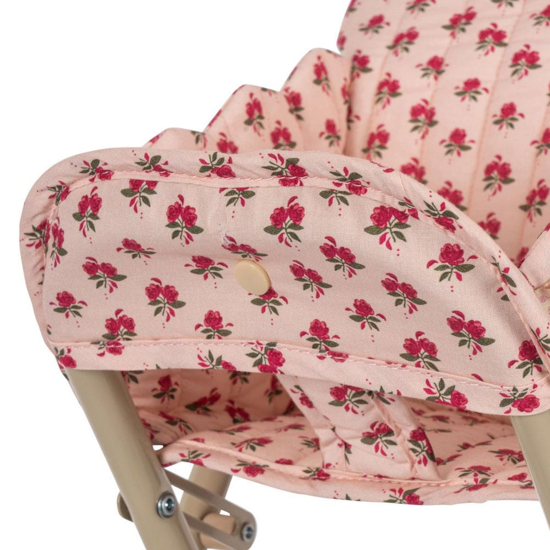 KONGES SLØJD Kids Doll High Chair Toy, Rosie Rose