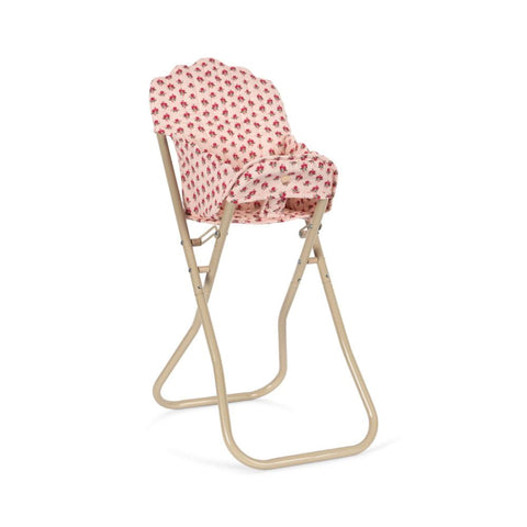 KONGES SLØJD Kids Doll High Chair Toy, Rosie Rose