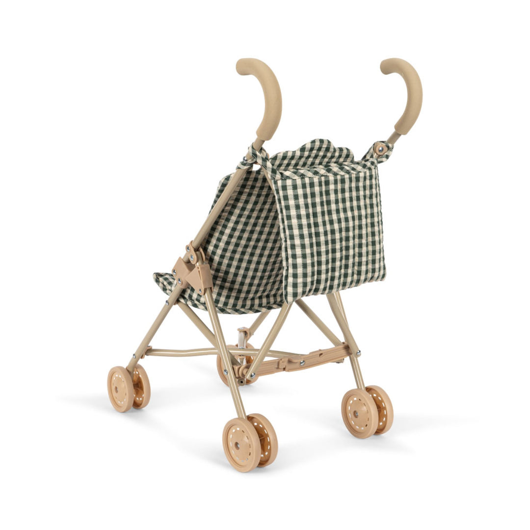 KONGES SLØJD Doll Stroller, Smoke Pine Check
