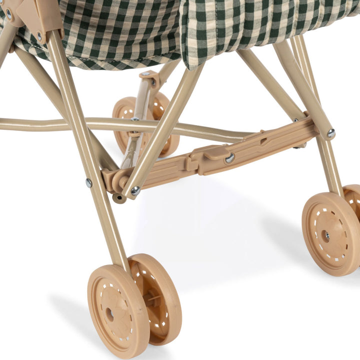 KONGES SLØJD Doll Stroller, Smoke Pine Check