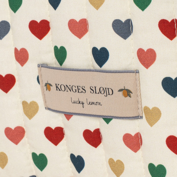 KONGES SLØJD Doll Travel Bed, Coeur Coloré