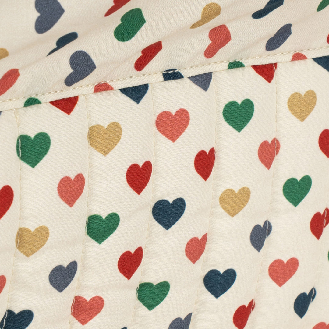 KONGES SLØJD Doll Travel Bed, Coeur Coloré