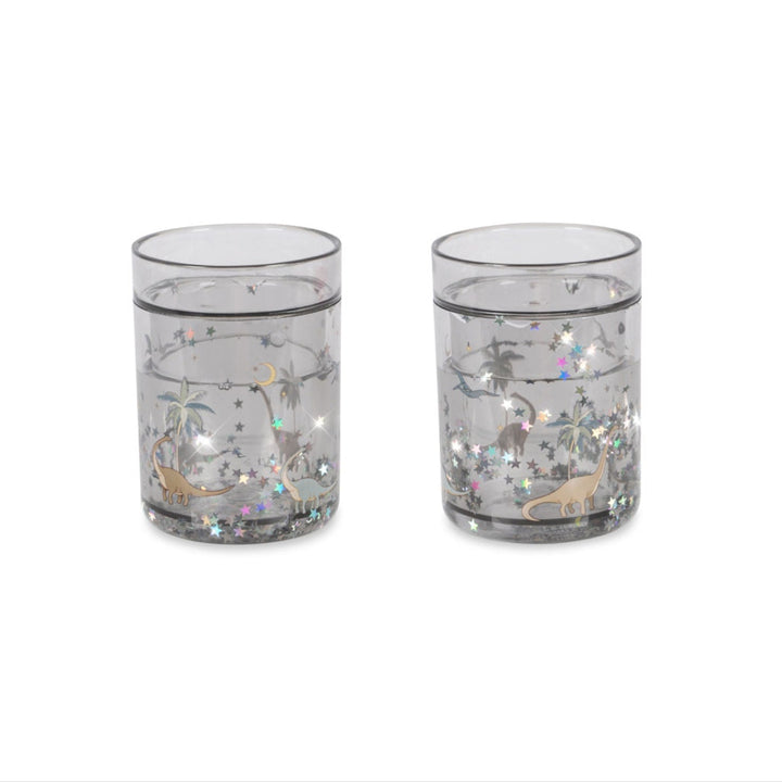 KONGES SLØJD Kids Glitter Cups, Dino (Set of 2)