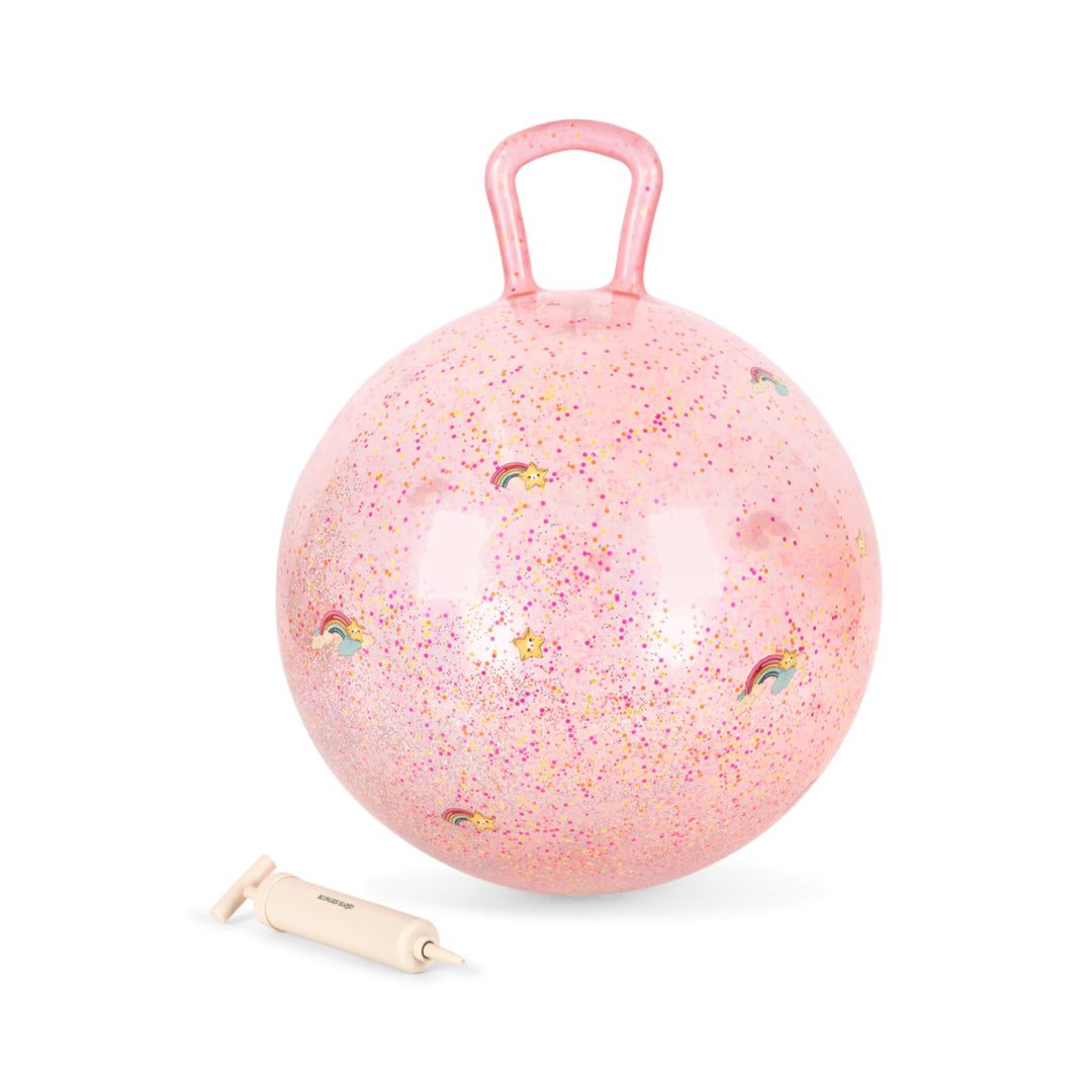 KONGES SLØJD Glitter Jump Bouncing Ball, Rainbow