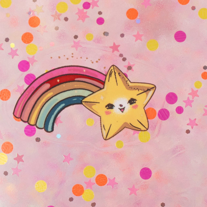 KONGES SLØJD Glitter Jump Bouncing Ball, Rainbow
