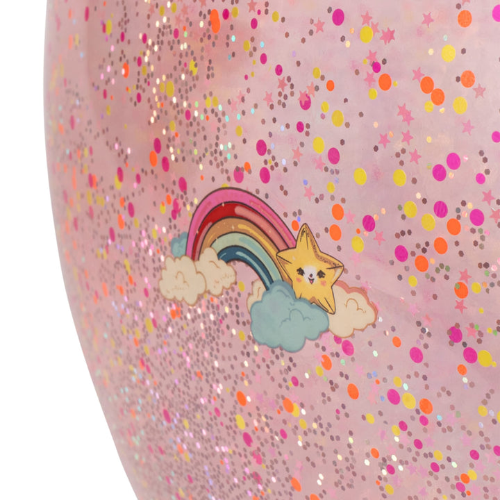 KONGES SLØJD Glitter Jump Bouncing Ball, Rainbow