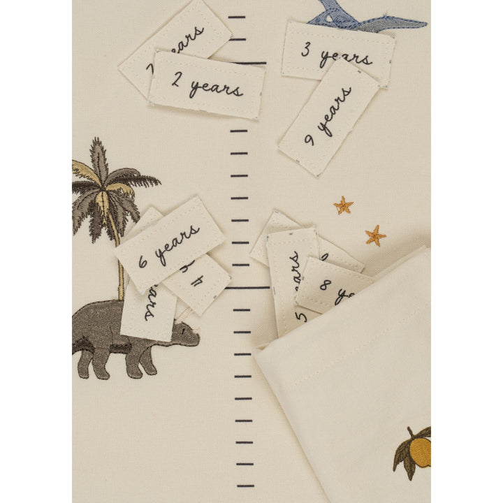 KONGES SLØJD How Tall Am I Now Kids Measuring Chart Dino, Seed Pearl