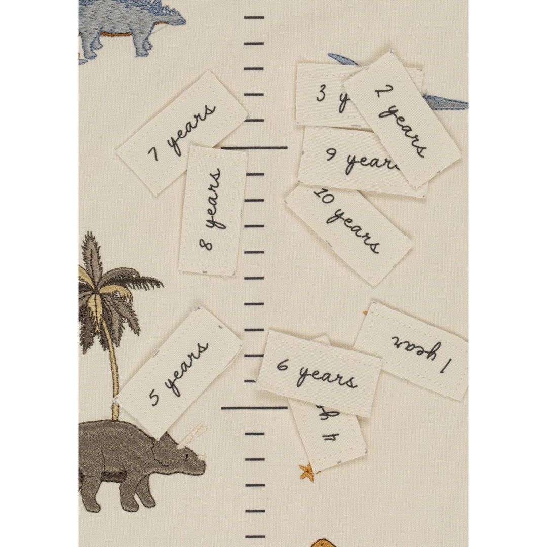 KONGES SLØJD How Tall Am I Now Kids Measuring Chart Dino, Seed Pearl