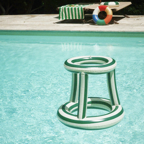 KONGES SLØJD Inflatable Basket Ball Hoop, Green Stripe
