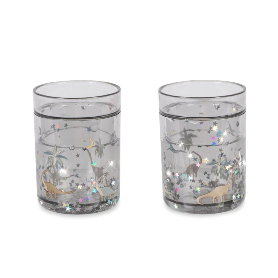 KONGES SLØJD Kids Glitter Cups, Dino (Set of 2)
