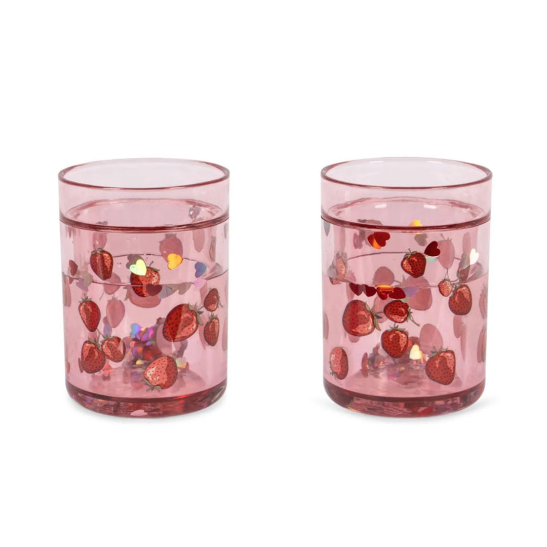 KONGES SLØJD Kids Glitter Cups, Fragola (Set of 2)