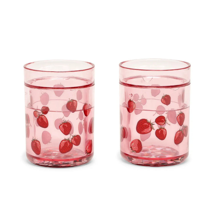 KONGES SLØJD Kids Glitter Cups, Fragola (Set of 2)