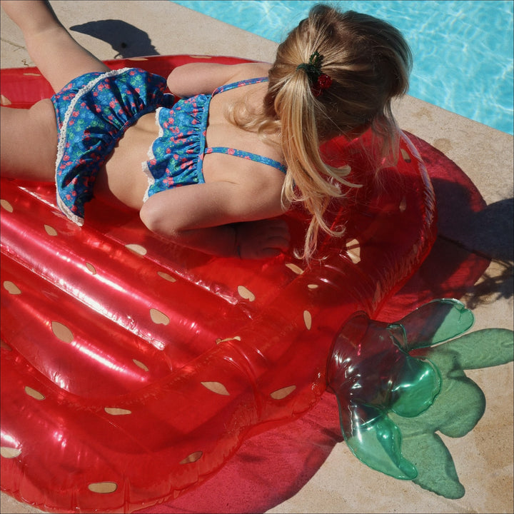 KONGES SLØJD Kids Inflatable Pool Strawberry Float, Strawberry