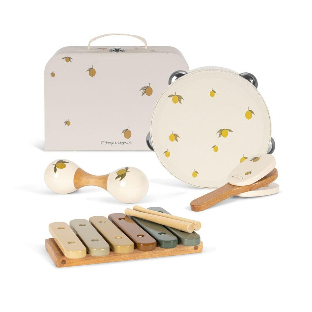 KONGES SLØJD Kids Music Set Toy, FSC, Lemon