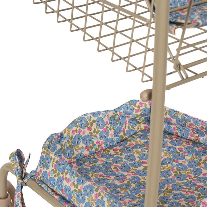 KONGES SLØJD Kids Shopping Cart/Trolley Toy, Fleur Rosier