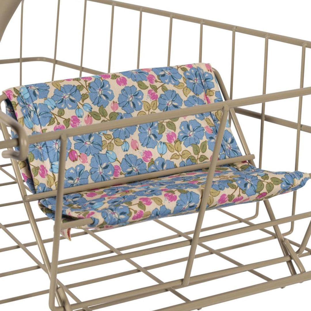 KONGES SLØJD Kids Shopping Cart/Trolley Toy, Fleur Rosier