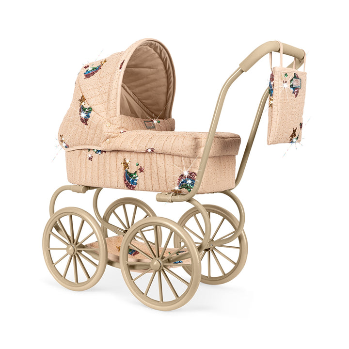 KONGES SLØJD Minnie Tulle Doll Pram, Rainbow Star