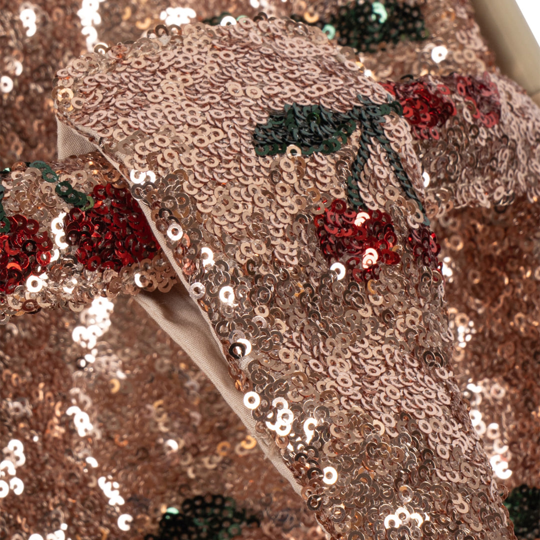 KONGES SLØJD Sparkly Doll Stroller, Cherry Sequin