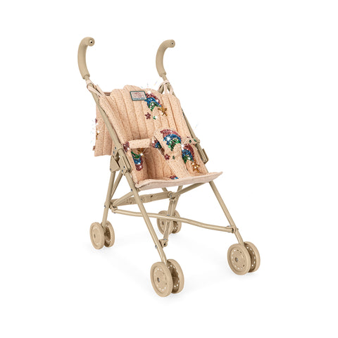 KONGES SLØJD Tulle Doll Stroller, Rainbow Star