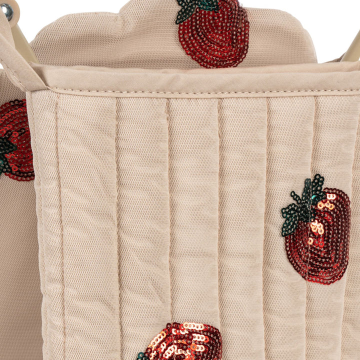 KONGES SLØJD Tulle Doll Stroller, Strawberry