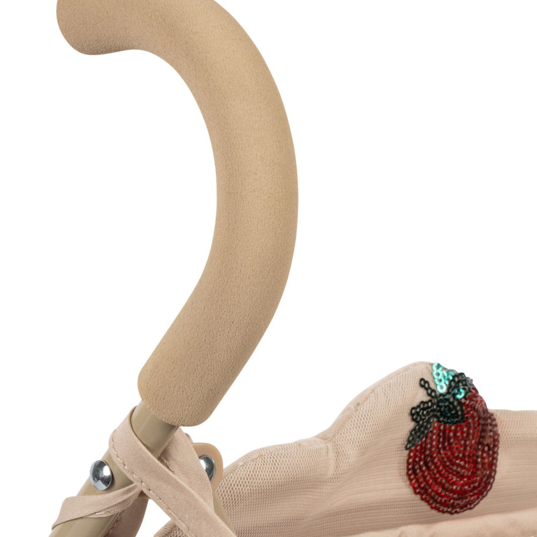 KONGES SLØJD Tulle Doll Stroller, Strawberry