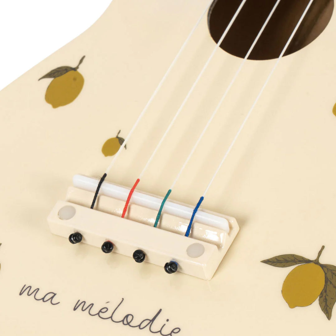 KONGES SLOJD Ukulele Glossy Toy, FSC wood, Lemon