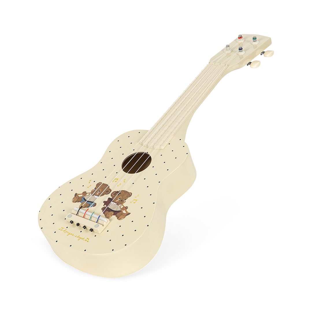 KONGES SLØJD Ukulele Glossy Toy, FSC wood, Teddy Bear