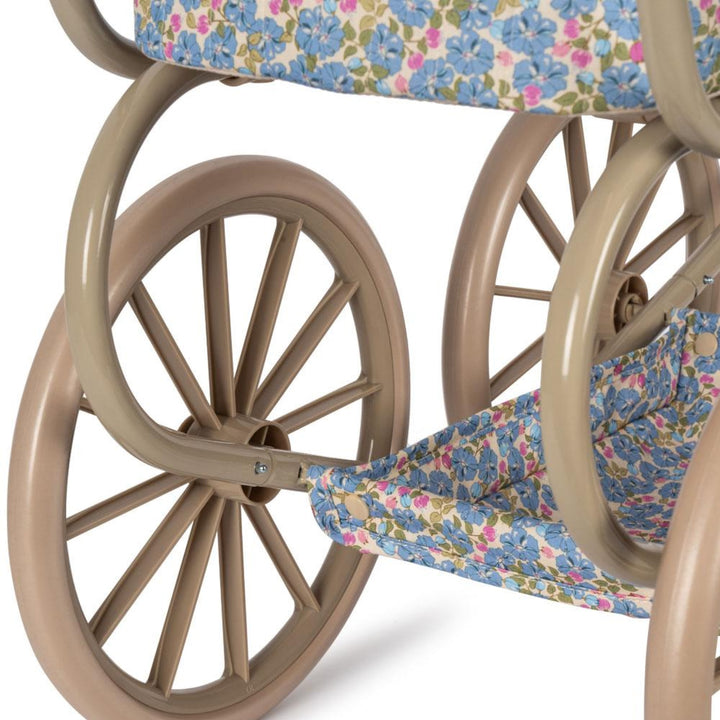 KONGES SLØJD Minnie Doll Pram Toy, Fleur Rosier