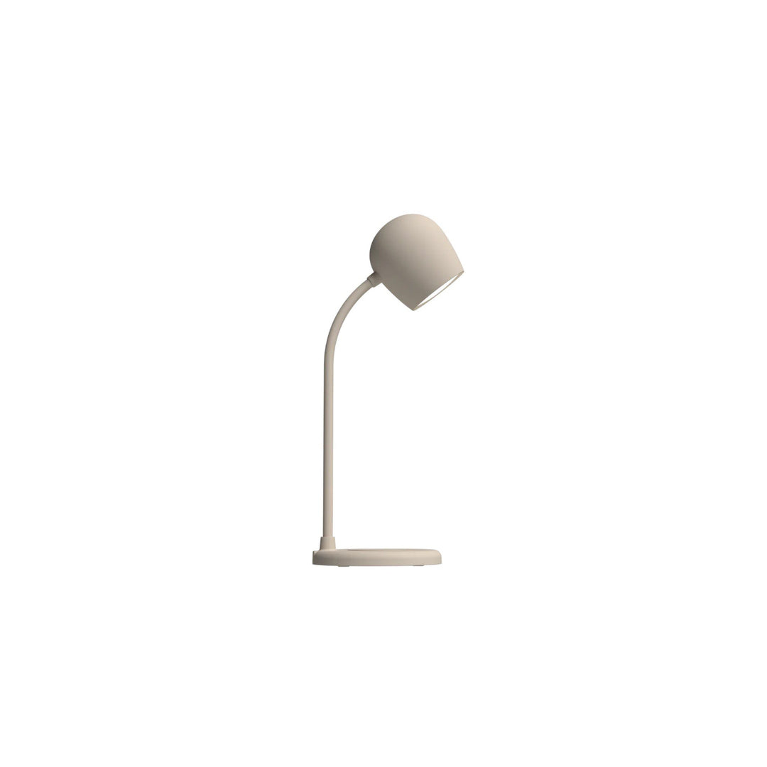 KREAFUNK Ellie Lamp w/ Speaker & Wireless Charger, Ivory Sand