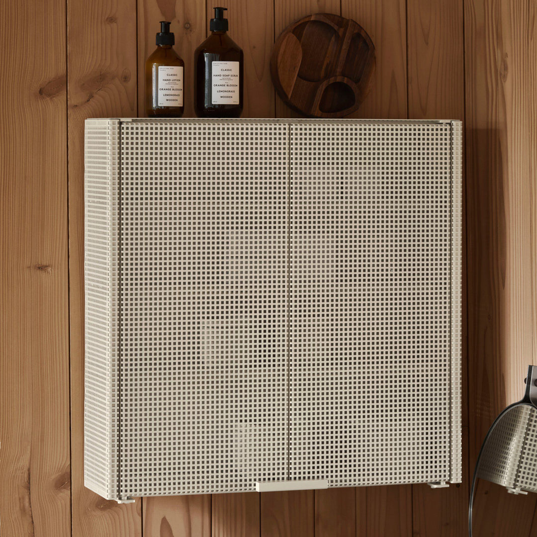 KRISTINA DAM STUDIO Grid Wall Cabinet, Beige