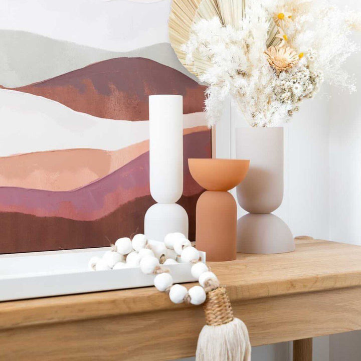 KRISTINA DAM STUDIO Dual Vase, H27.8cm, Sand