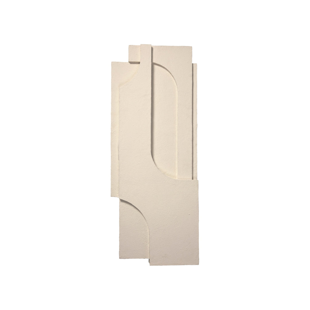 KRISTINA DAM STUDIO Serif Relief Large, Paperpulp Natural Off White