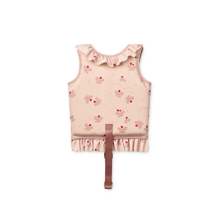 LIEWOOD Dove Swim Vest w/Frill, Butterfly/Apple Blossom